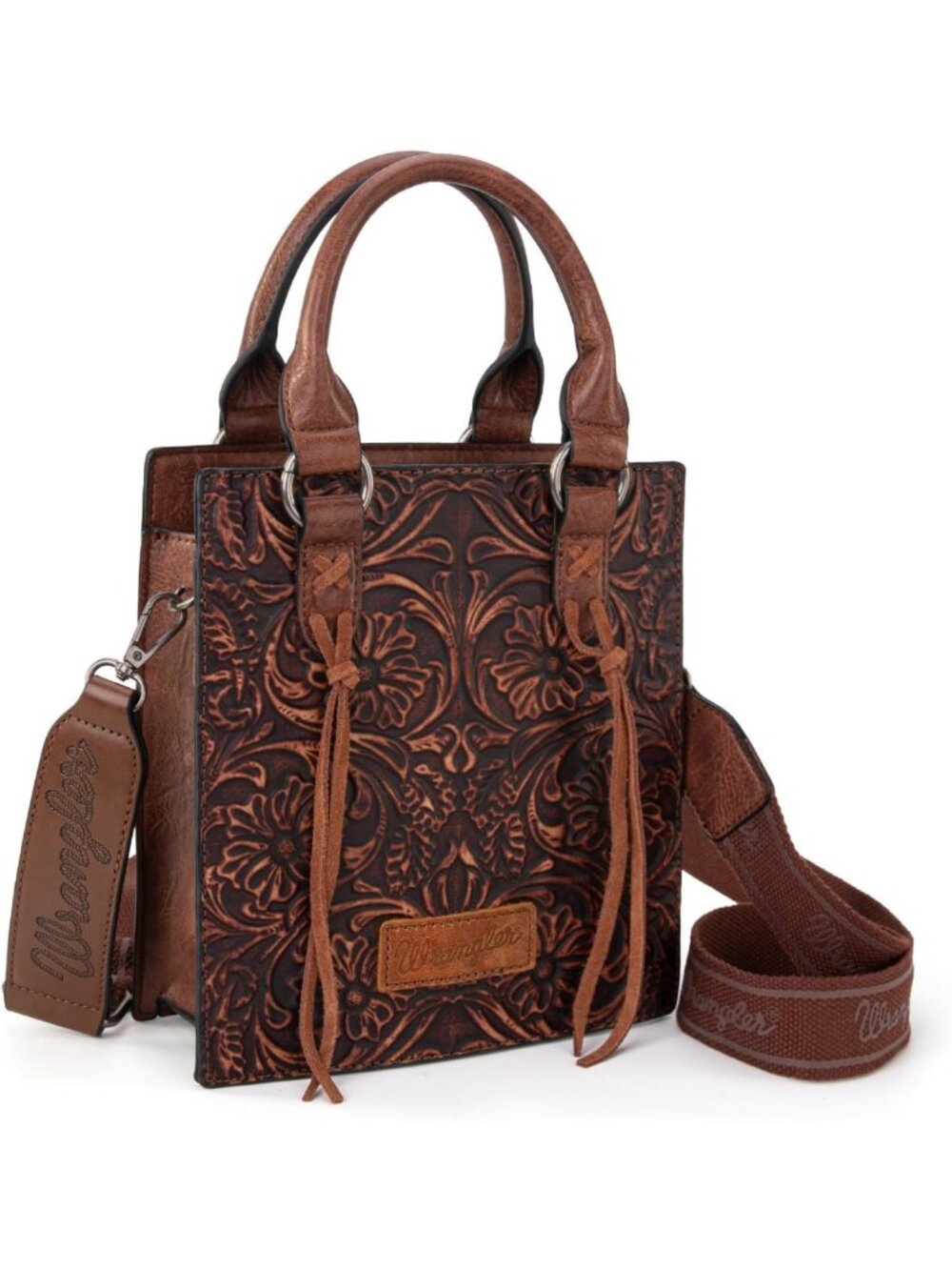 Stylish Embossed Crossbody Purse for Women | Fringe Handbag & Western Mini Tote